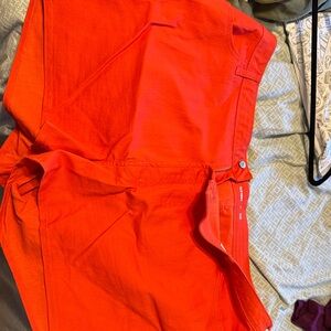Bright Orange Shorts Old Navy 30W